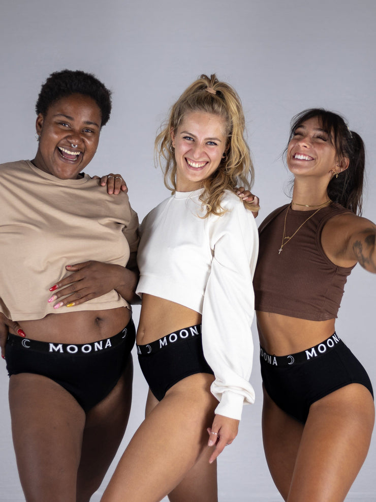 moona underwear Culotte menstruelle - Luna bio periodenslip meilleur best flux abondant flux moyen switzerland